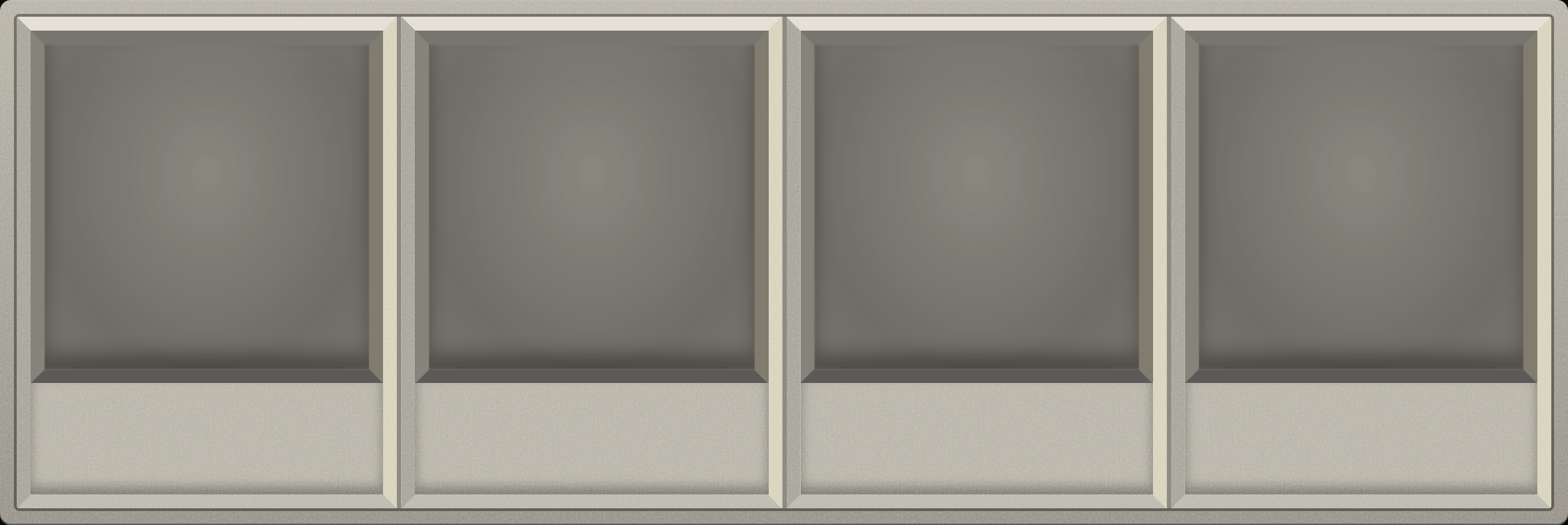 Linen Bone Display Case (1x4)
